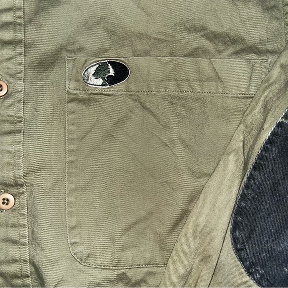 Mossy Oak Shooting Hunting Long Sleeve Shirt‎ Camo Brown Men's Size Medium - Picture 2 of 8